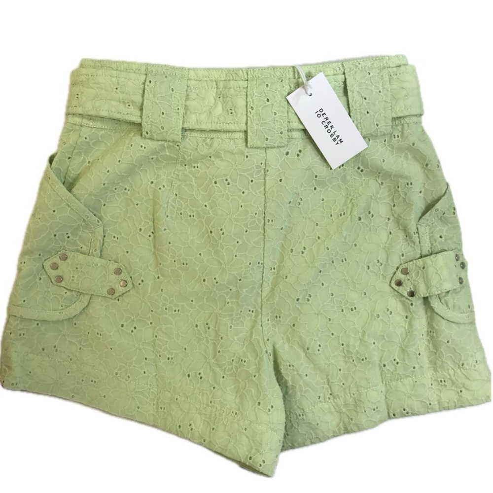Derek Lam 10 Crosby Monterey Matcha Green Shorts - Picture 8 of 15